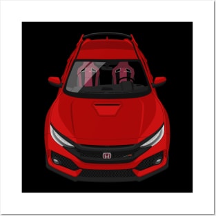 Civic Type R 10th gen 2018-2020 - Red Posters and Art